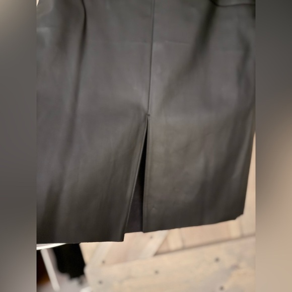 NWT Express Faux Leather Patch Pocket Tie Waist Pencil Skirt - Picture 3 of 4